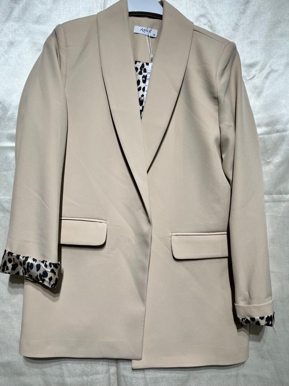Leopar Astarlı Blazer Ceket